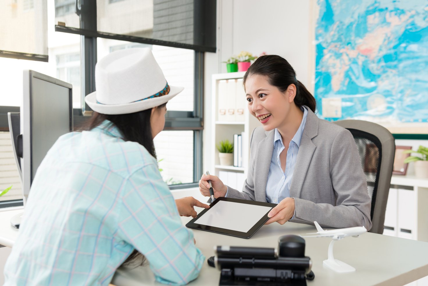 Cheerful Travel Agent 